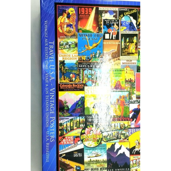 Travel USA Vintage Posters 1000 Pc Puzzle Eurographics USA 19.25" x 26.6" - Picture 3 of 9